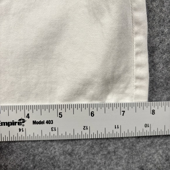 Jag Jeans Womens Size 8 (Fits 30x22) White Jeans Classic Fit Stretch Crop - Picture 12 of 14